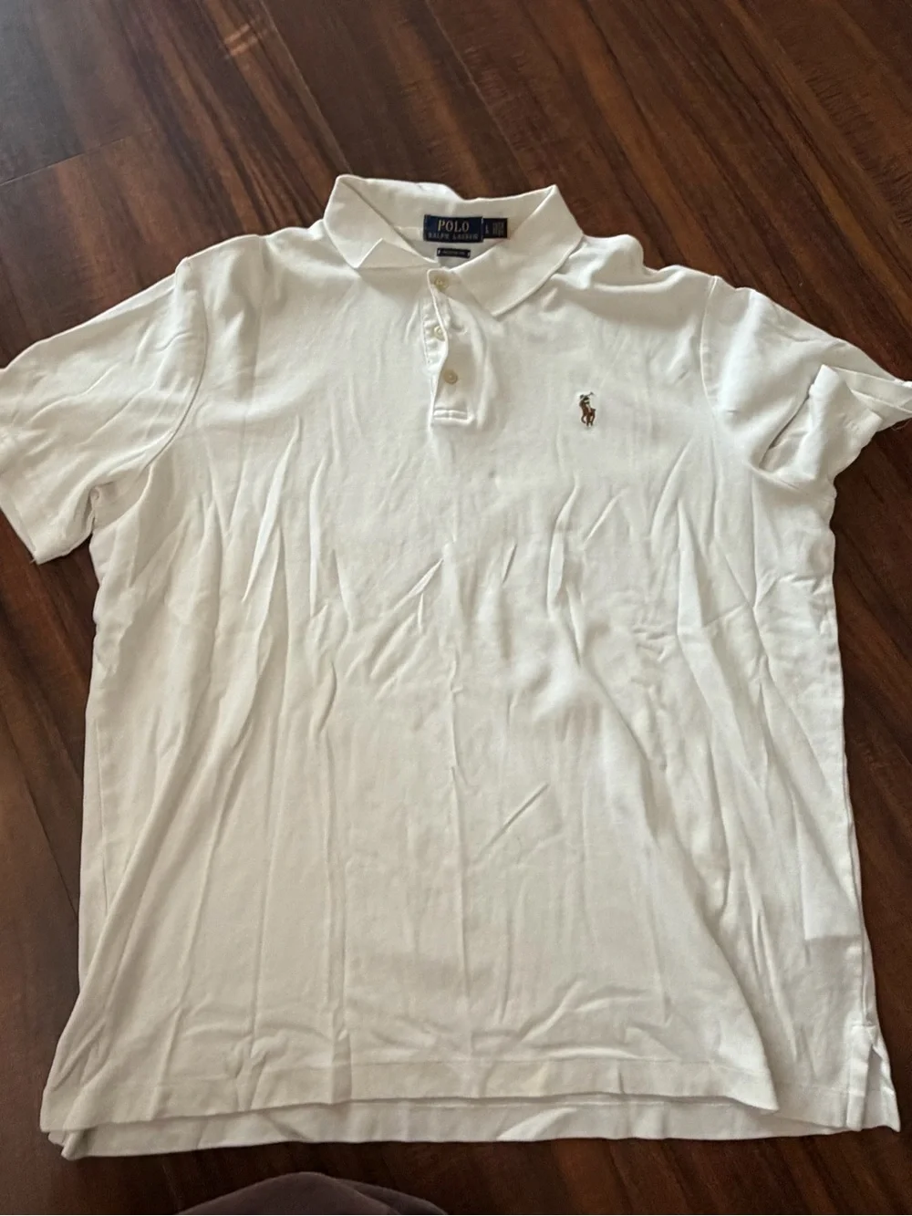 Ralph Lauren White Polo Shirt with Embroidered Pony